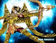 Seiya with Sagittarius Cloth